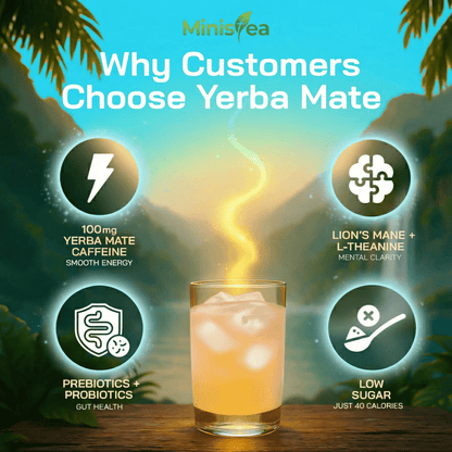 Ministea Yerba Mate Powder - Peach Mango - Ministea