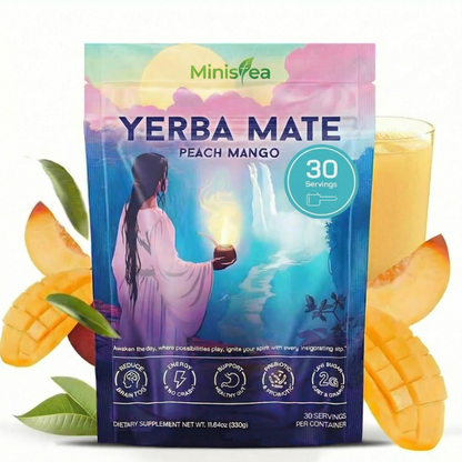 Ministea Yerba Mate Powder - Peach Mango - Ministea