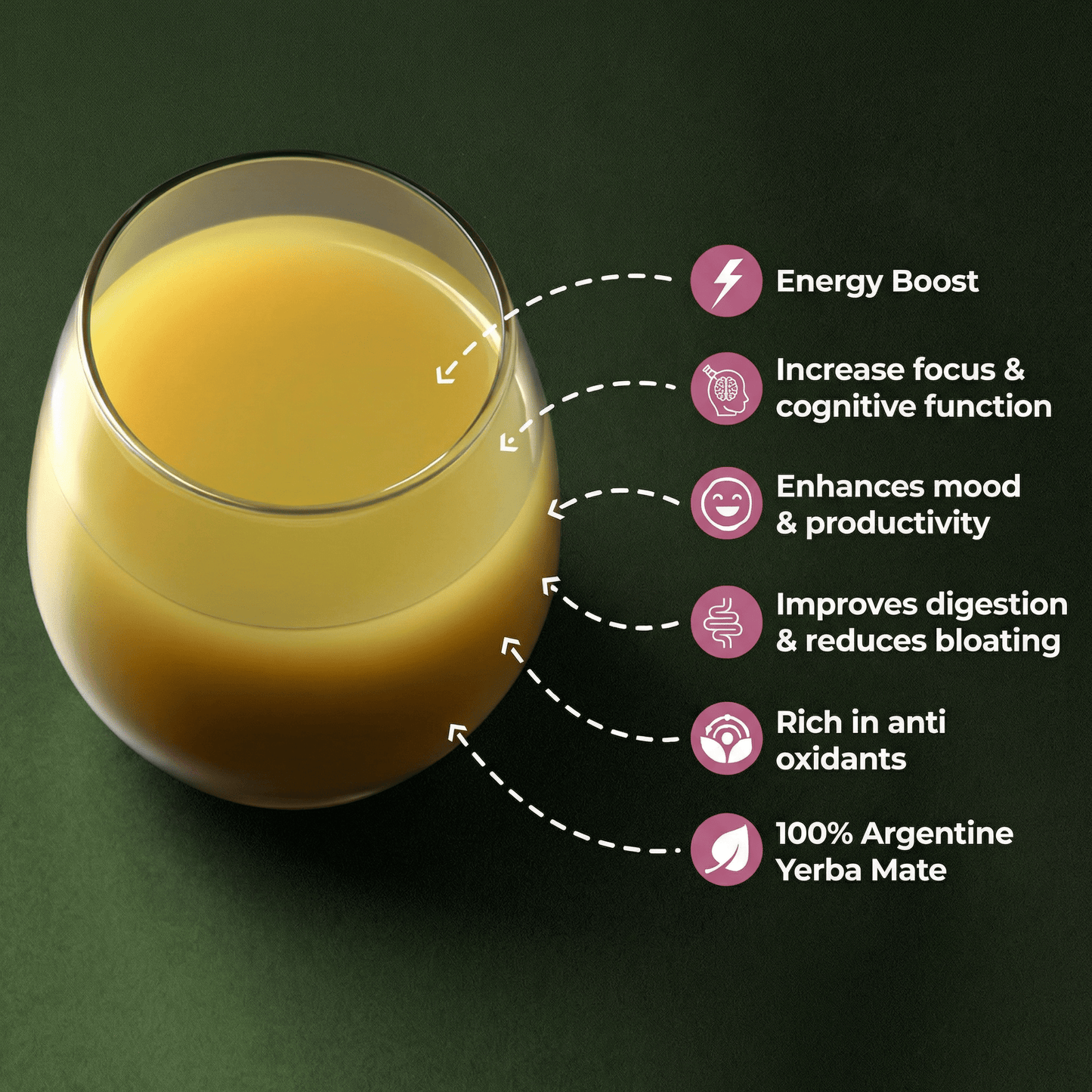 Ministea Yerba Mate Powder - Peach Mango - Ministea